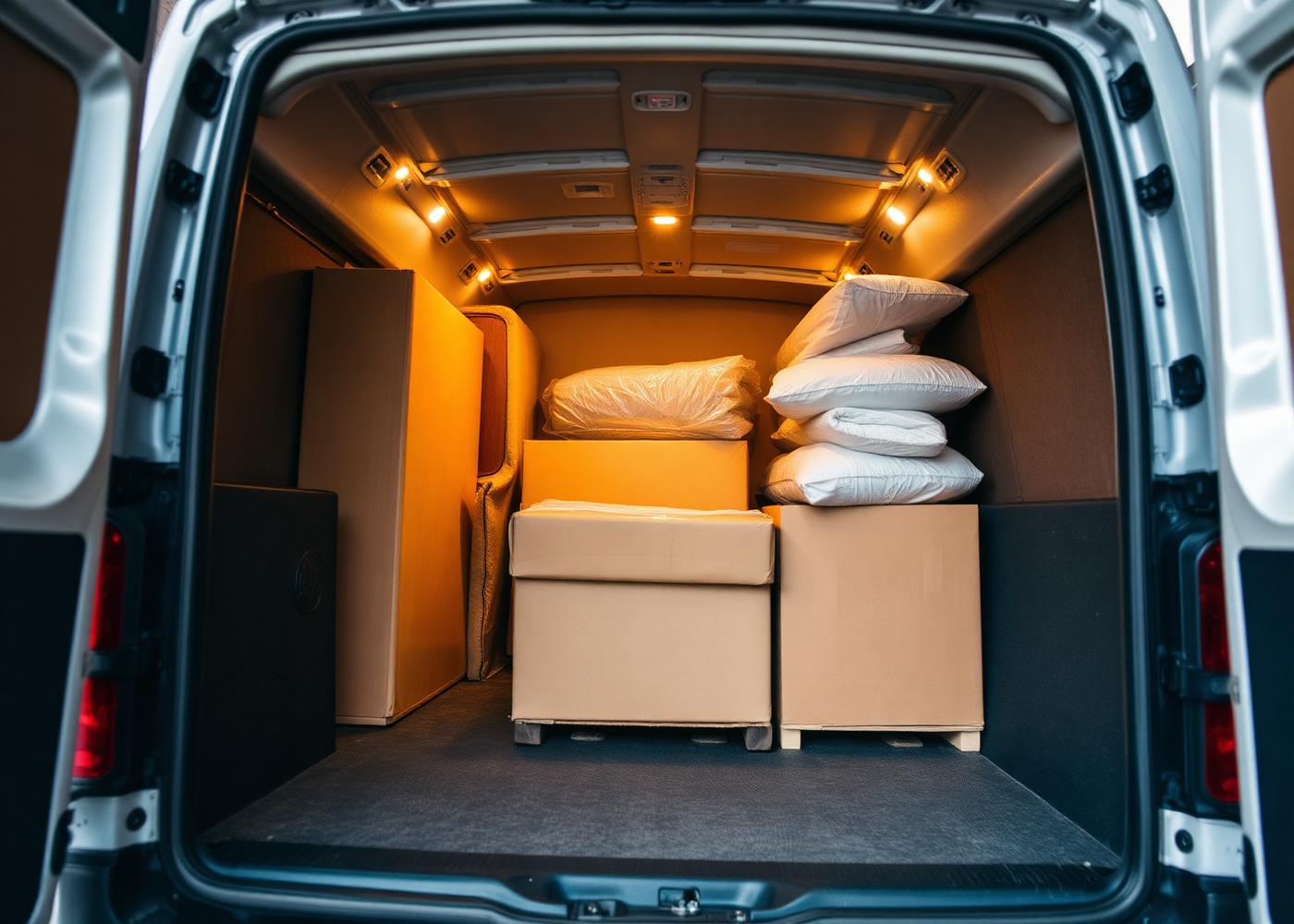 Voll beladener VANMAN Transporter